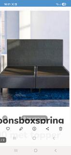 Nieuwe boxspring nog in verpakking., Ophalen, Grijs, 180 cm, 200 cm