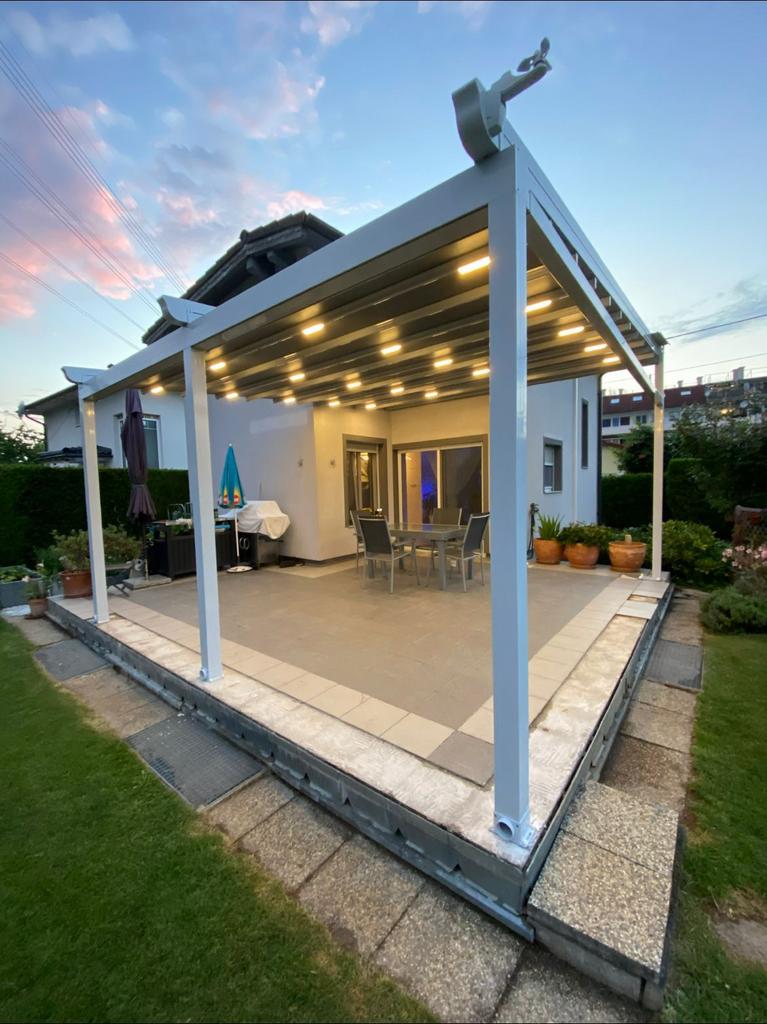 Protection solaire pergola motorisée,certifiée CE, design 3D, Jardin & Terrasse, Verrières, Neuf, Enlèvement