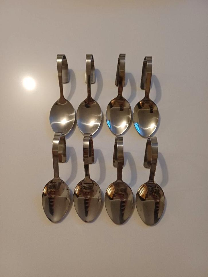 8 amuse lepels RVS, Huis en Inrichting, Keuken | Bestek, Zo goed als nieuw, Bestekset, Vaatwasserbestendig, Ophalen of Verzenden