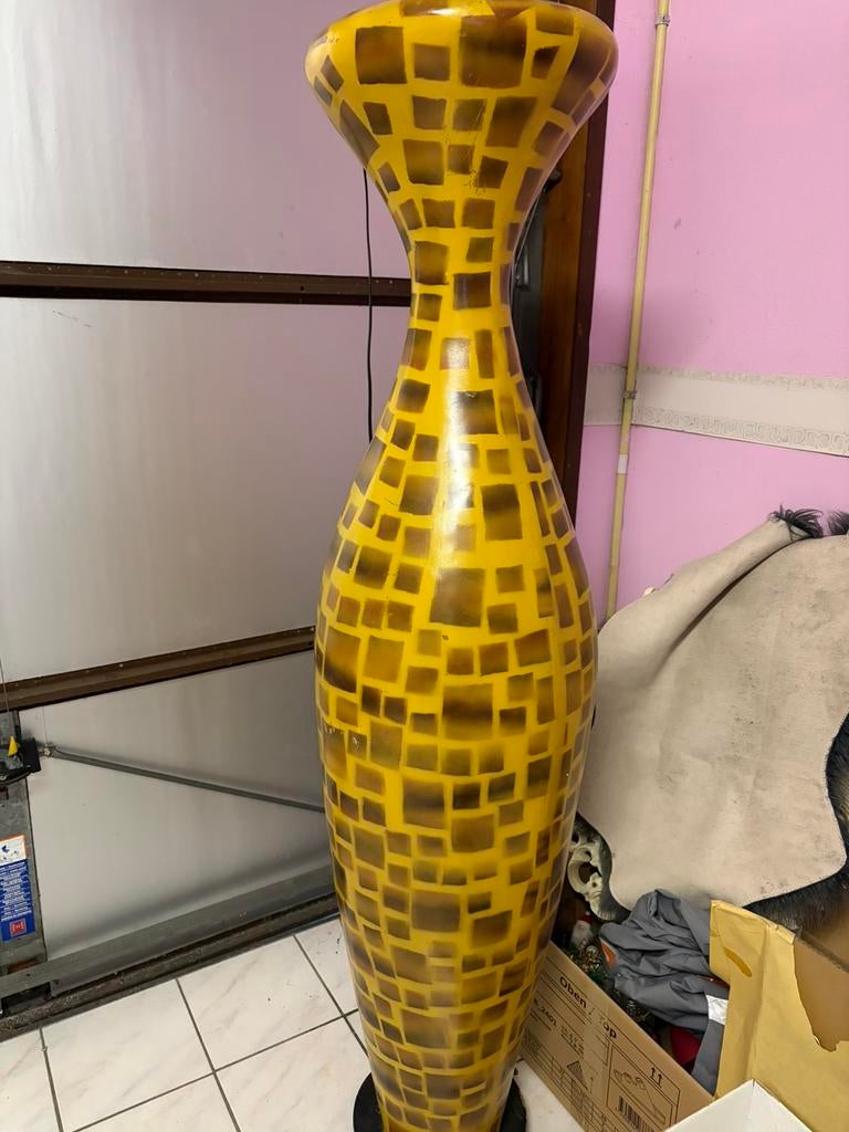 Lampadaire, Maison & Meubles, Accessoires pour la Maison | Vases, 75 cm ou plus, Jaune, Enlèvement, Utilisé