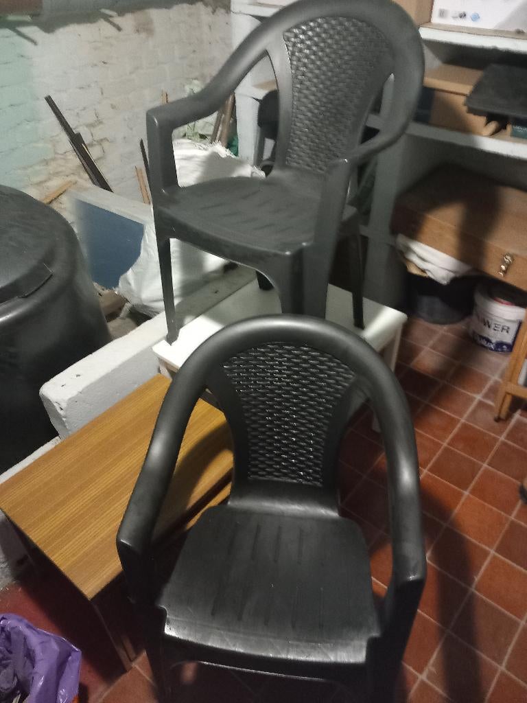 tuinstoelen, Tuin en Terras, Tuinstoelen, Ophalen, Gebruikt, Kunststof, Stapelbaar