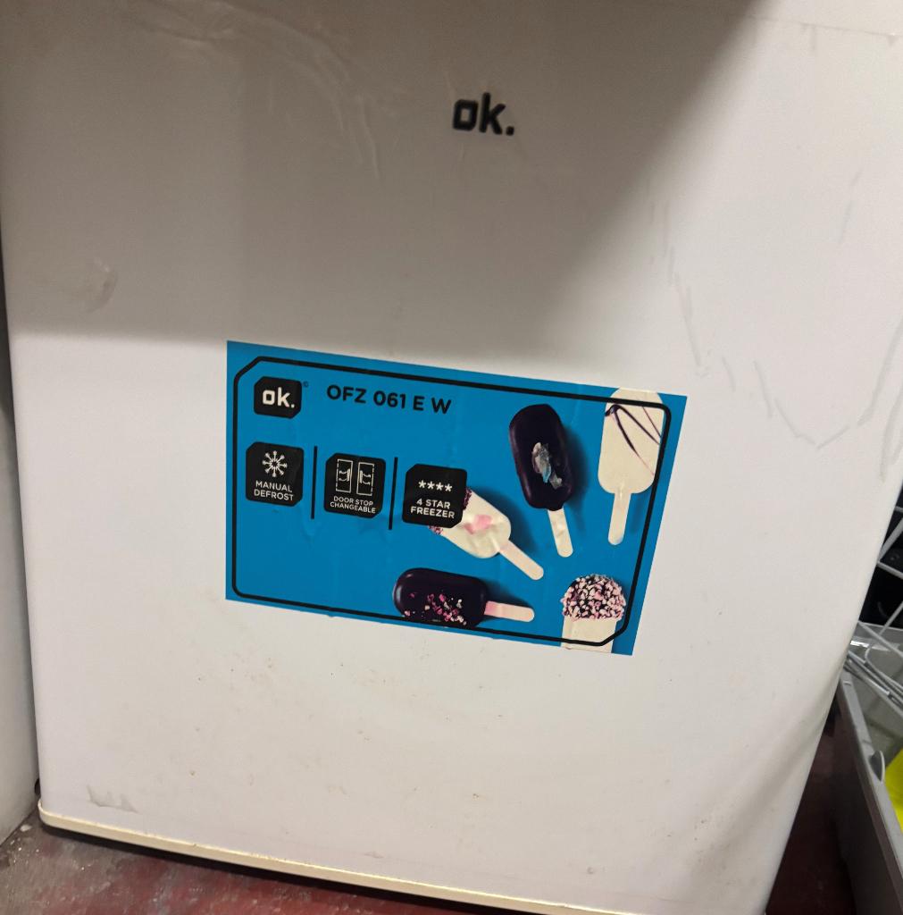 OK OFZ061EW réfrigérateur de table, Electroménager, Moins de 60 cm, Congélateur, Comme neuf, Enlèvement