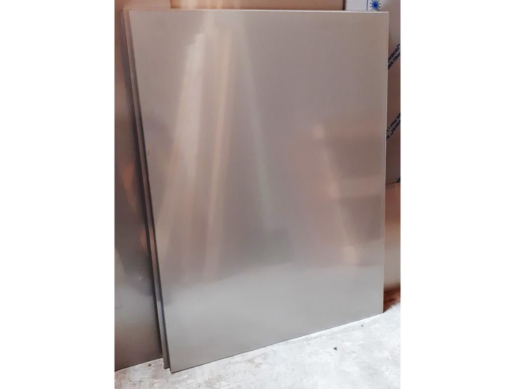 Inox (RVS) platen 1000x750mm, dikte 2mm, Doe-het-zelf en Bouw, Platen en Panelen, Ophalen of Verzenden