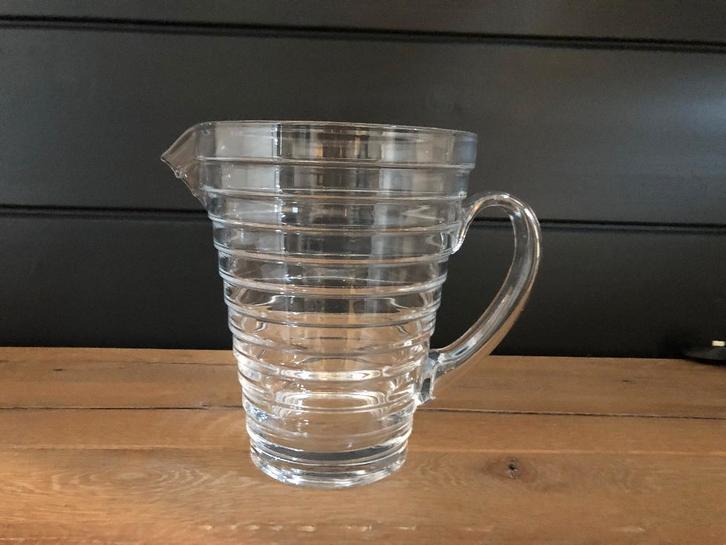 Cruche/vase en verre pressé,  Iitala, Finlande, Maison & Meubles, Accessoires pour la Maison | Vases, Verre, Enlèvement ou Envoi