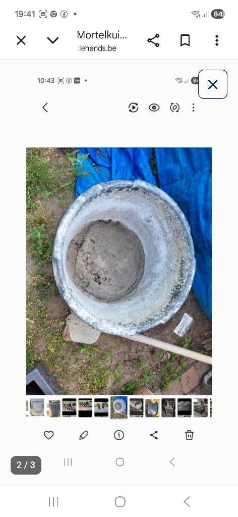 Mortel kuip, Ophalen