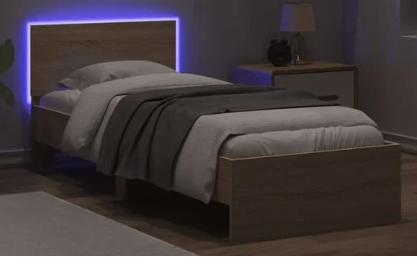 lit simple, Neuf, 90 cm, Beige, Une personne