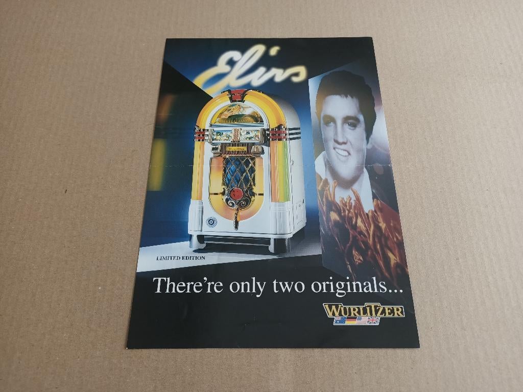 Flyer: Wurlitzer 1015 (Elvis/ CD) jukebox, Verzamelen, Verzenden, Wurlitzer