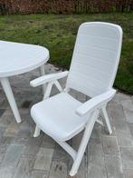 2 stoelen in kunststof, Tuin en Terras, Ophalen, Gebruikt, Vierkant, Kunststof