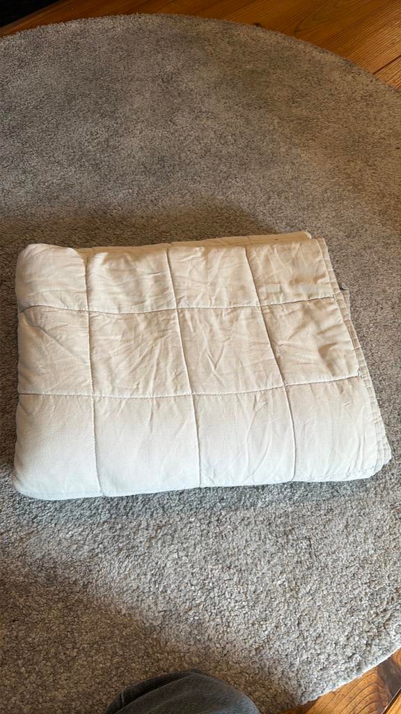 Couverture lestée Emma 7 kg (150x200 cm) - Anti-stress, Enlèvement, Utilisé, Gris, Couverture ou Couette