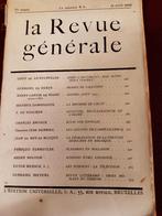 LA REVUE GENERALE 1938, Ophalen