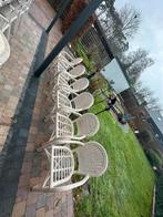 GRATIS Rotan Tuinset tafel 6 stoelen, Ophalen, Gebruikt, Rotan, Tuinset