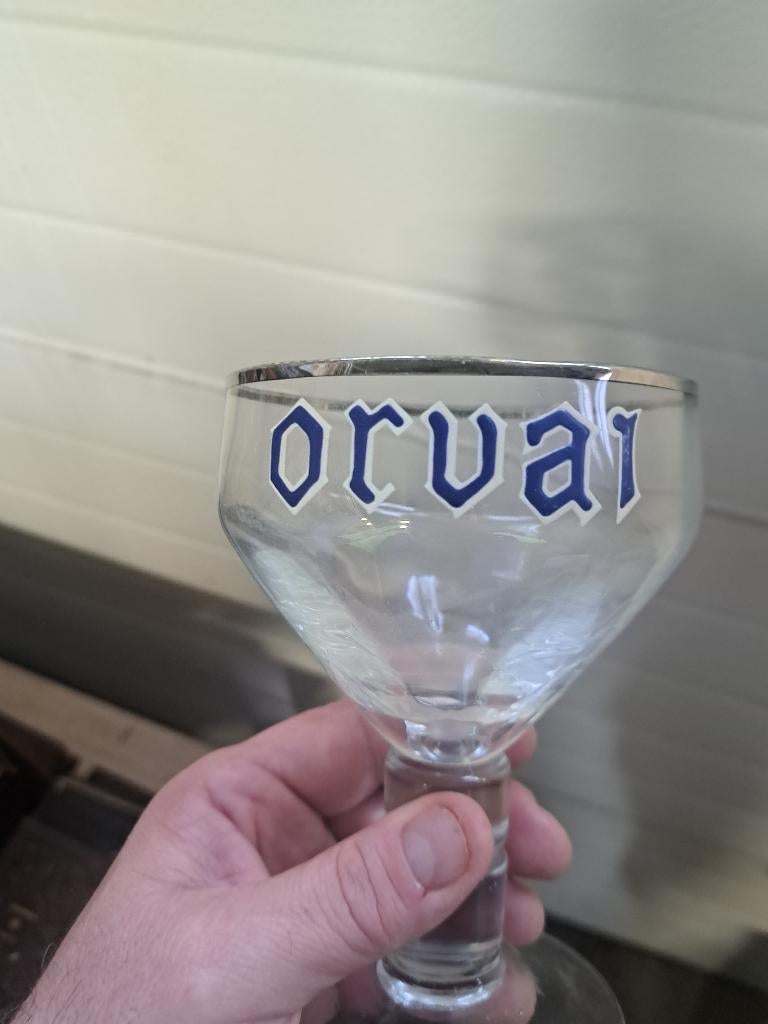 Verre orval émaillé, Collections, Marques de bière, Enlèvement