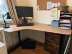 IKEA BEKANT bureau — linkerhoek, Huis en Inrichting, Bureaus, Ophalen, In hoogte verstelbaar, Zo goed als nieuw, Bureau