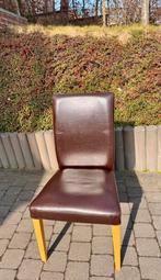 Lot de 6 chaises HENRIKSDAL en cuir noir, Maison & Meubles, Chaises, Enlèvement, Comme neuf, Noir, Cuir