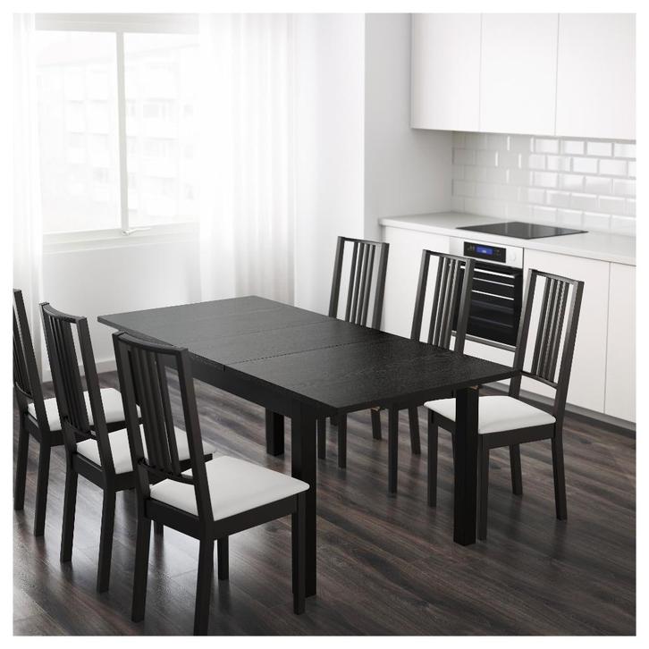 Table ikea de 6 a 8 personnes, Maison & Meubles, Tables | Tables à manger, Utilisé, 50 à 100 cm, 150 à 200 cm, Cinq personnes ou plus
