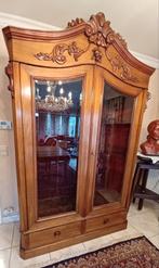 Antieke vitrinekast eind 1800, begin 1900, Antiek en Kunst, Ophalen