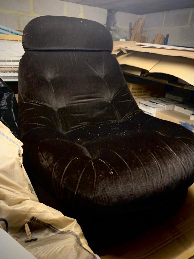 Sofa Vintage fauteuil 70’s chocoladebruin, Maison & Meubles, Canapés | Sofas & Chaises Longues, Enlèvement, Comme neuf