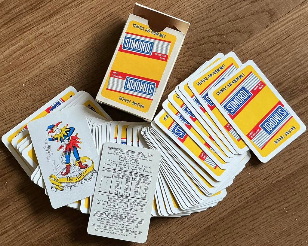 Jeu de cartes STIMOROL CHEWING GUM, Enlèvement ou Envoi, Comme neuf, Carte(s) à jouer