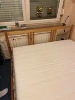 Lit Ikea 2 personnes en pin, Maison & Meubles, Chambre à coucher | Lits, Enlèvement, Bois, Deux personnes, 140 cm