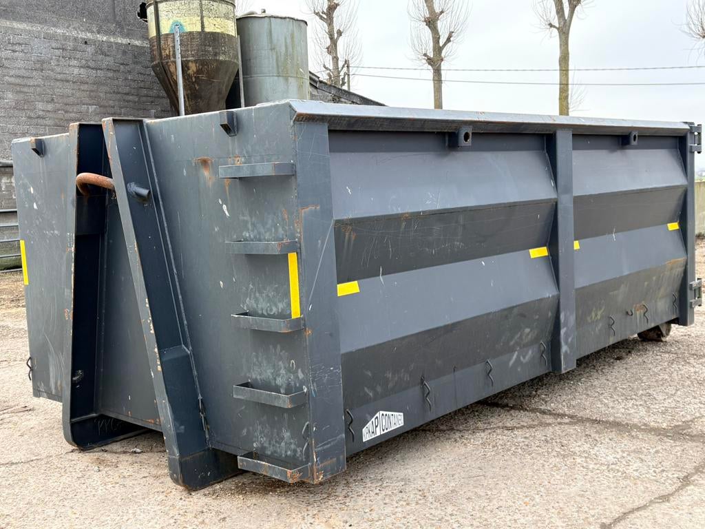 15 kub container kip kap, Enlèvement