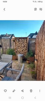 Houtopslag in cortenstaal, zonder hout, Tuin en Terras, Ophalen of Verzenden
