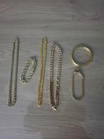 Prachtige antiek partij juwelen plaque!!!!, Ophalen of Verzenden, Overige materialen, Ketting, Verguld