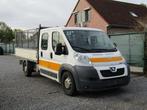 Peugeot Boxer 3.0 HDI Openlaadbak 7 plaats, Auto's, Voorwielaandrijving, Stof, Bedrijf, Grijs
