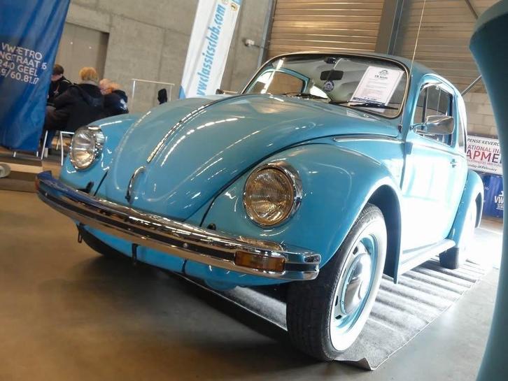 Kever 1600cc automaat, Auto's, Oldtimers, Particulier, Volkswagen, Benzine, Berline, 3 deurs, Automaat, Blauw, Leder, Achterwielaandrijving