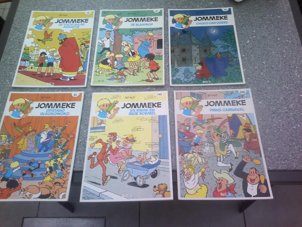 6 Jommeke strips met de nieuwe cover., Livres, BD, Comme neuf, Plusieurs BD, Enlèvement ou Envoi
