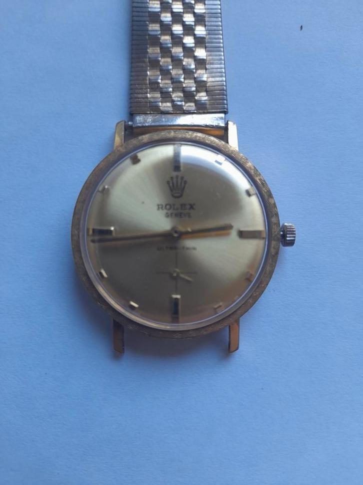Rolex geneve ultra thin 18K goud vintage project, Handtassen en Accessoires, Horloges | Antiek, Goud, Ophalen