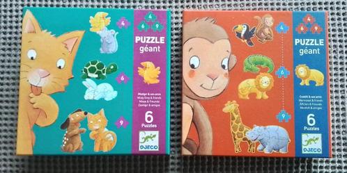 2 puzzels geant (6 puzzels) Djeco 2+, Enfants & Bébés, Jouets | Puzzles pour enfants, Utilisé, 2 à 4 ans, Moins de 10 pièces, Enlèvement ou Envoi