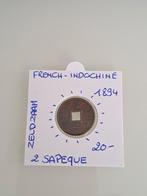 French indochine 2 sapeque 1894 ZELDZAAM !! MOOI !!!!!!, Timbres & Monnaies, Monnaies | Asie, Enlèvement ou Envoi