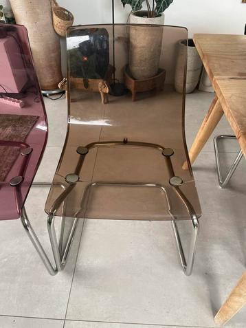 IKEA TOBIAS transparante designstoelen - set van 2 beschikbaar voor biedingen
