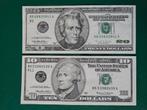 10 en 20 dollars USA set, Postzegels en Munten, Bankbiljetten | Amerika, Ophalen of Verzenden, Noord-Amerika, Setje
