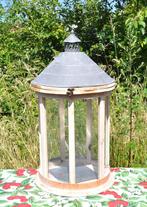 lanterne vitrine mini serre bois verre et metal, Huis en Inrichting, Ophalen, Gebruikt