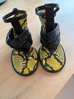 Morobé Lacie Black Python Sandals  size 38    NIEUW, Zwart, Nieuw, Ophalen of Verzenden, Schoenen met hoge hakken