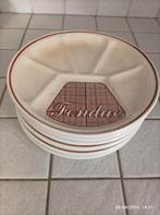 6 assiettes a fondue en faïence, Antiek en Kunst, Ophalen