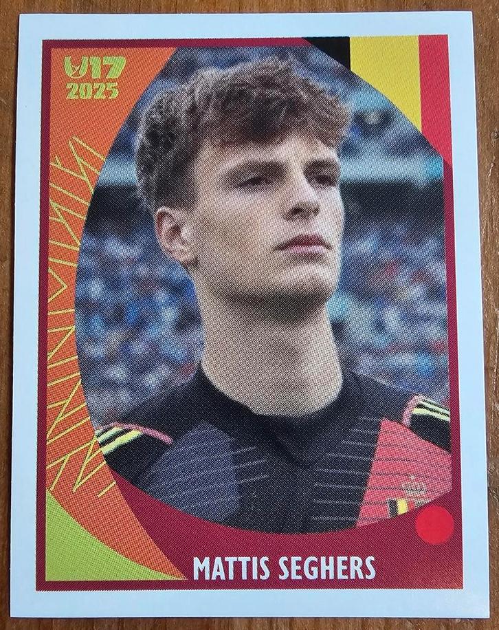 Innova (panini like) #BEL3 U17 Mattis Seghers 1ste sticker!, Hobby en Vrije tijd, Stickers en Plaatjes, Zo goed als nieuw, Sticker