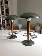 2x Vintage Mid - Century Chrome Mushroom Lamp, Antiek en Kunst, Ophalen