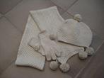 Setje Strass sjaal-muts-handschoenen, Kinderen en Baby's, Kinderkleding | Mutsen, Sjaals en Handschoenen, 110 t/m 116, Ophalen of Verzenden