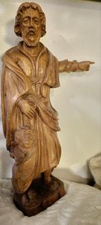 Antiek hout heilig beeld Jozef van Smakt, Ophalen of Verzenden