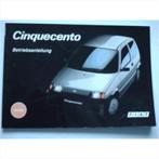 Fiat Cinquecento Instructieboekje 1992 #1 Duits, Autos : Divers, Modes d'emploi & Notices d'utilisation, Enlèvement ou Envoi