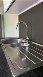 Évier FRANKE Flash 100x50 en inox + robinet FRANKE en chrome, Enlèvement, Comme neuf, Autres couleurs