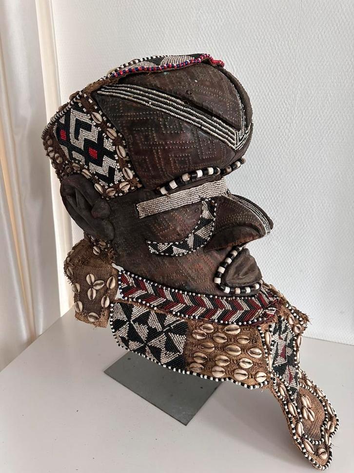 Exclusief Kuba Bwoom Konings masker coll. Antropoloog 1940-3, Antiek en Kunst, Kunst | Niet-Westerse kunst, Verzenden