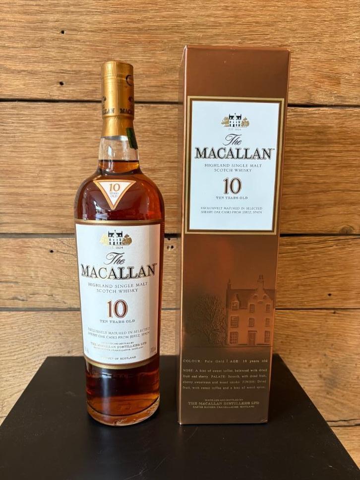 The Macallan, 10 years - Sherry cask 70cl, Verzamelen, Wijnen, Nieuw, Overige typen, Overige gebieden, Vol, Ophalen