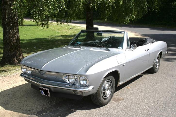 Chevrolet Corvair Corsa 1965 - 2,7 L - 140 pk, Auto's, Chevrolet, Particulier, Benzine, Cabriolet, 2 deurs, Handgeschakeld, Zilver of Grijs