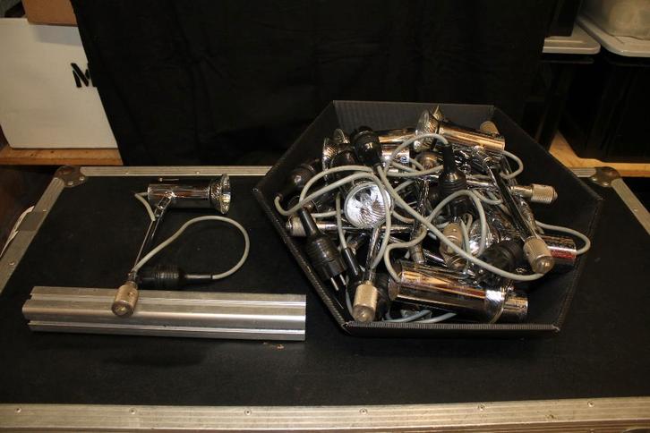 Spot met kliksysteem, Huis en Inrichting, Lampen | Tafellampen, Zo goed als nieuw, Minder dan 50 cm, Metaal, Ophalen