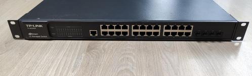 TL-SG3424 V2.0 24-Port Gigabit L2 Lite Managed Switch, Computers en Software, Netwerk switches, Gebruikt, Ophalen