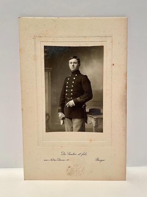 Oude foto CDV piot van het 4de Linie Regiment, Verzamelen, Militaria | Algemeen, Landmacht, Foto of Poster, Ophalen of Verzenden