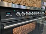 🔥Luxe Fornuis Boretti 120 cm antraciet + rvs 7 pits Frytop, 60 cm of meer, Ophalen of Verzenden, Zo goed als nieuw, Energieklasse A of zuiniger